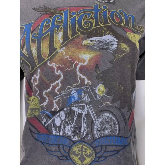 AFFLICTION Women's T-Shirt S/S BLACK HILLS Tee - Picture 9 of 11